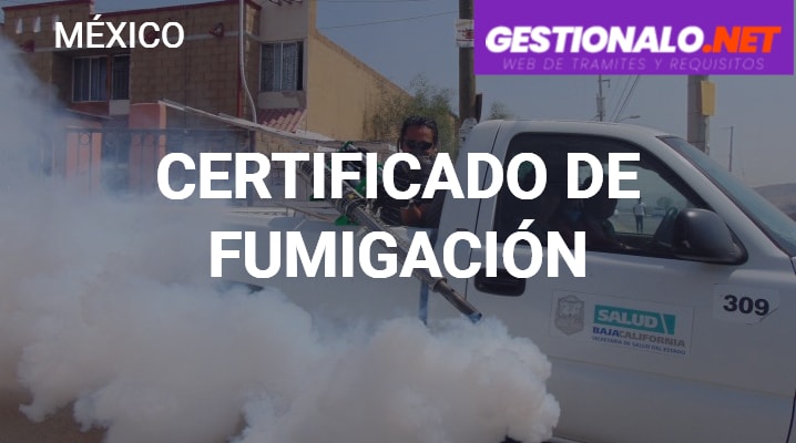 Certificado de Fumigación